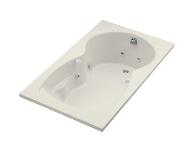 Kohler K-1196-H Synchrony(R) 5' whirlpool with heater and softgrip grip handles