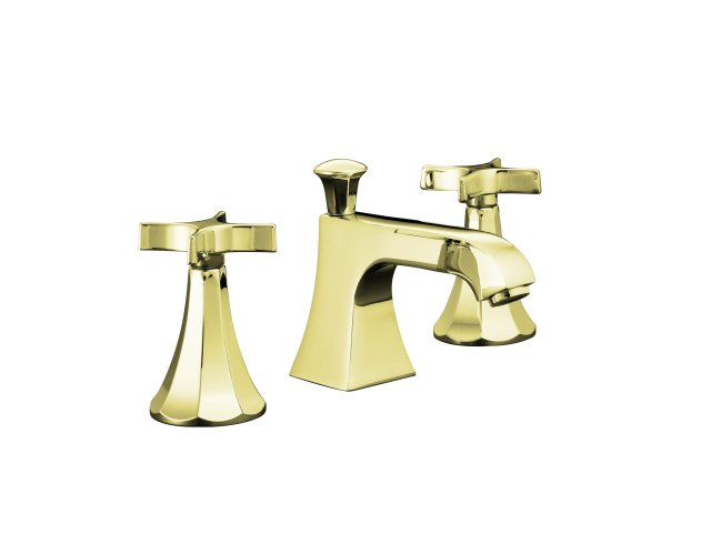 Kohler K-454-3C Memoirs(R) widespread lavatory faucet with Classic design and cross handles