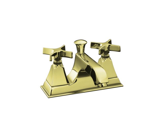 Kohler K-452-3S Memoirs(R) centerset lavatory faucet with Stately design and cross handles