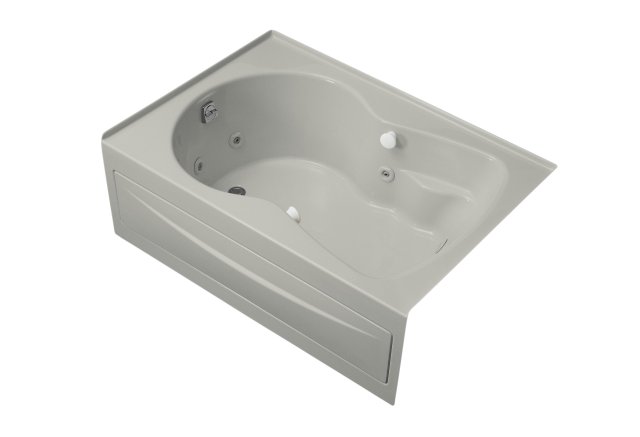 Kohler K-1198-HL Synchrony(R) 6' whirlpool with integral apron heater left-hand drain and softgrip grip handles