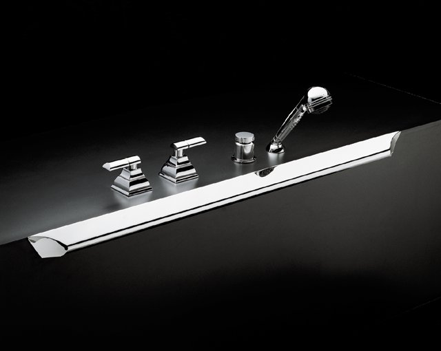 Kohler K-6435-4B Seawall Bath-mount Faucet with Neuville Handles M