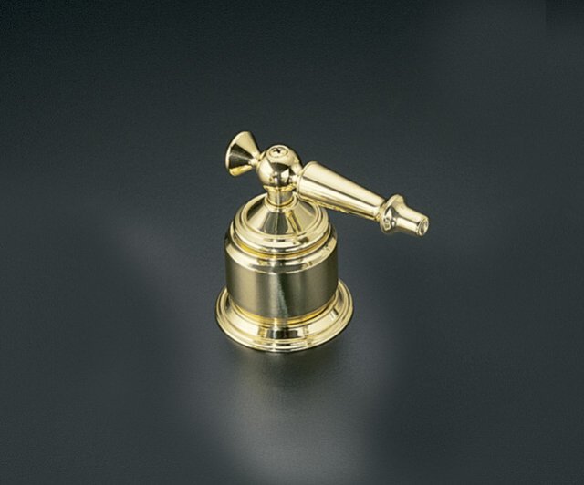 Kohler K-T135-4D Antique(TM) bath- or deck-mount high-flow bath valve trim with lever handles requires ceramic handle skirts valve not included