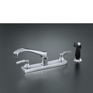 Kohler K-7827-4A Triton kitchen sink faucet with swing spout Lever