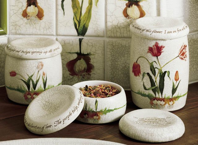 Kohler K-14181-TL-0 Fables & Flowers(TM) countertop accessories  White; Discontinued Product