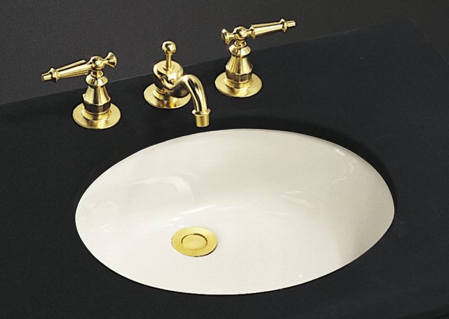 Kohler K-2210-G Caxton(R) undercounter lavatory with glazed underside 17"" x 14""