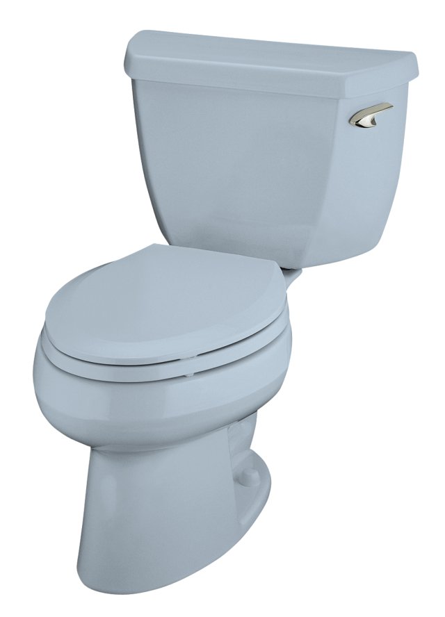 Kohler K-3505-TR Wellworth(R) Pressure Lite(TM) elongated 1.4 gpf toilet with tank cover locks and right-hand trip lever less seat