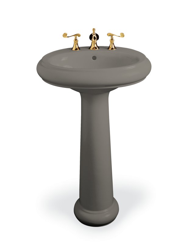 Kohler K-2013-1 Revival(R) traditional pedestal lavatory with single-hole faucet drilling