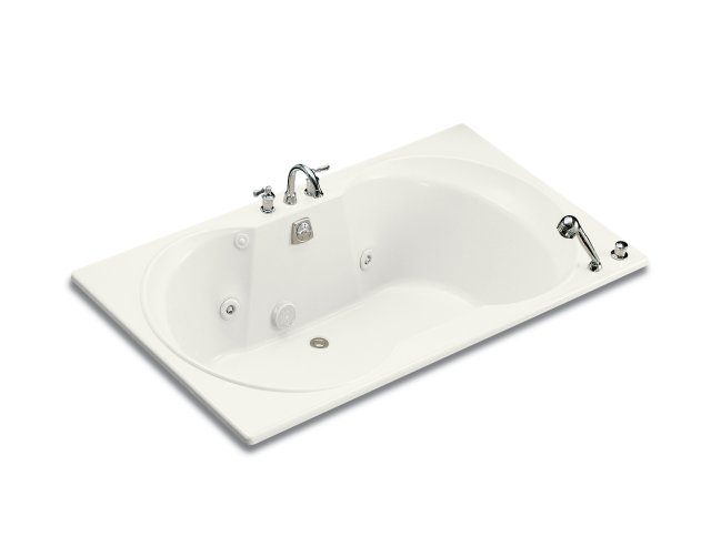 Kohler K-1231-H Overture(R) 6' whirlpool with heater