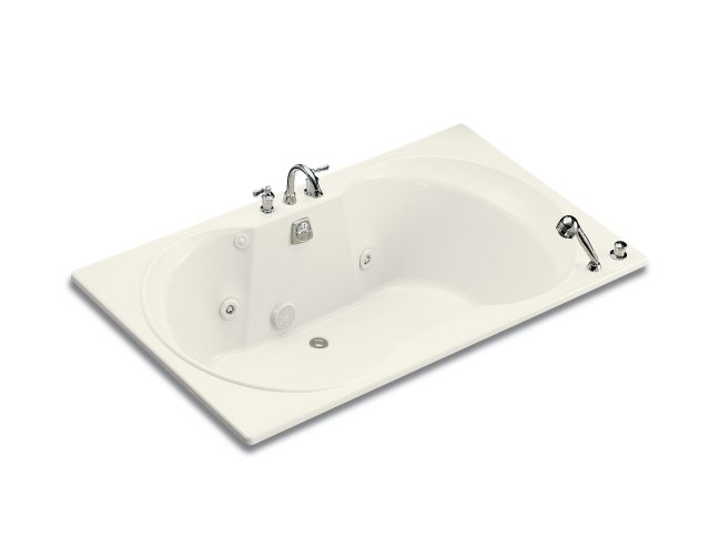 Kohler K-1231-CD Overture(R) 6' whirlpool with custom pump location
