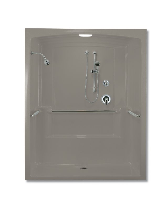 Kohler K-12102-N Freewill(R) barrier-free wheelchair shower module with nylon grab bars 69-1/4"" x 37-1/2"" x 84""