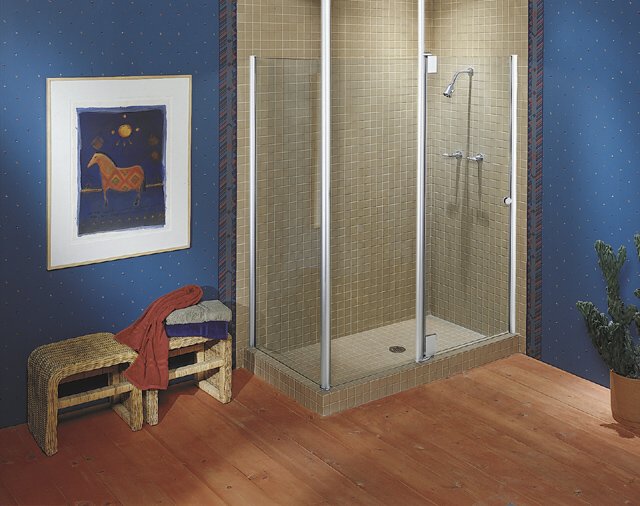 Kohler K-9850 Profile 60in pivot shower enclosure with Crystal
