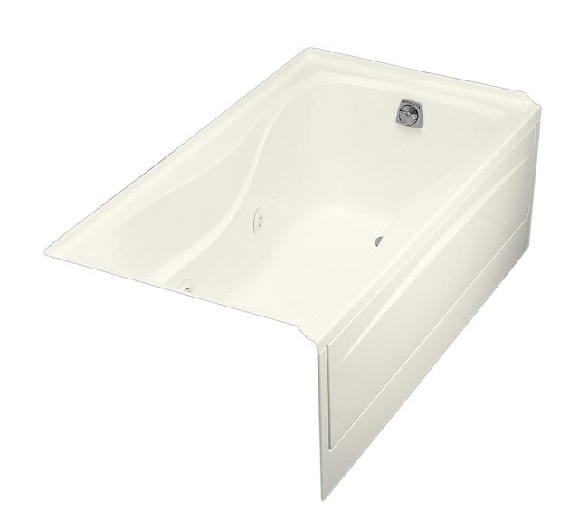 Kohler K-1209-RA Hourglass(TM) 32 whirlpool with integral apron flange and right-hand drain