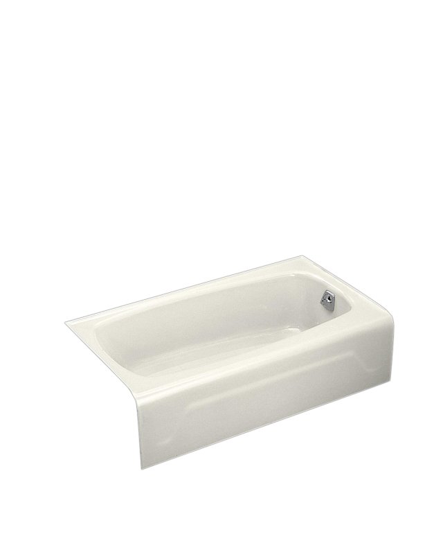 Kohler K-746-96; Seaforth (TM) bath with right-hand drain; in Biscuit