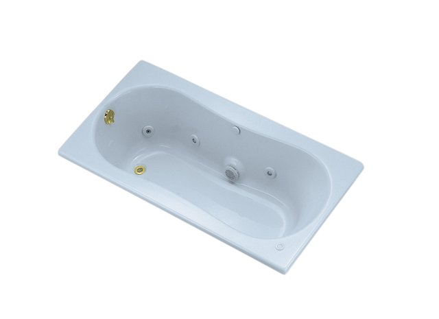 Kohler K-1106P-L 6032 Whirlpool with flange and left-hand drain (CSA)