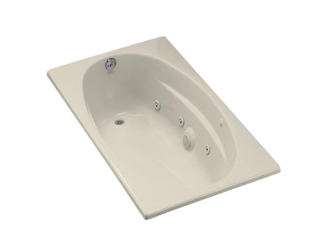 Kohler K-1139-CN-47; 6036 Whirlpool with custom pump location; in Almond; Discontinued Product