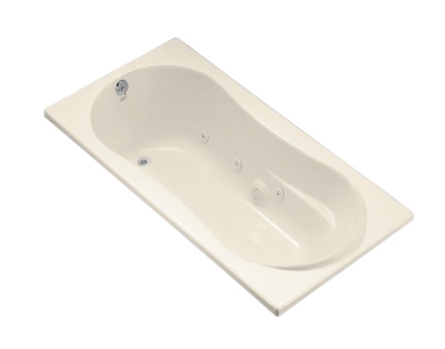 Kohler K-1157-CN-47; 7236 whirlpool with custom pump location; in Almond; Discontinued Product