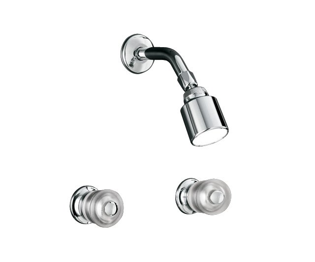 Kohler K-T15211-7 Coralais(R) shower faucet trim with sculptured acrylic handles valve not included