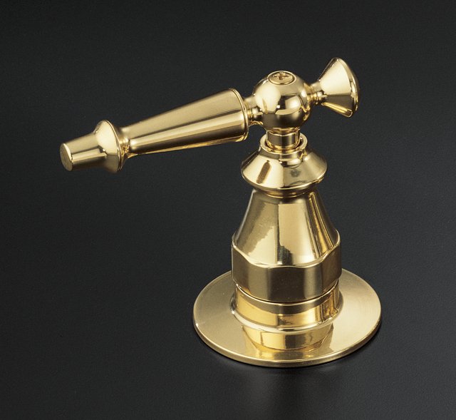 Kohler K-T135-4 Antique(TM) bath- or deck-mount high-flow bath valve trim with lever handles valve not included