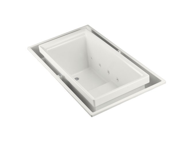Kohler K-1189-RE sok(R) overflowing bath with effervescence and left-hand drain