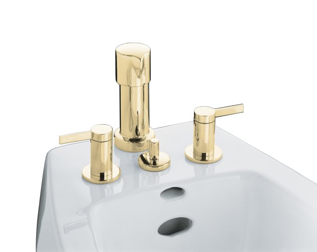 Kohler K-960-4 Stillness(R) widespread bidet faucet with lever handles