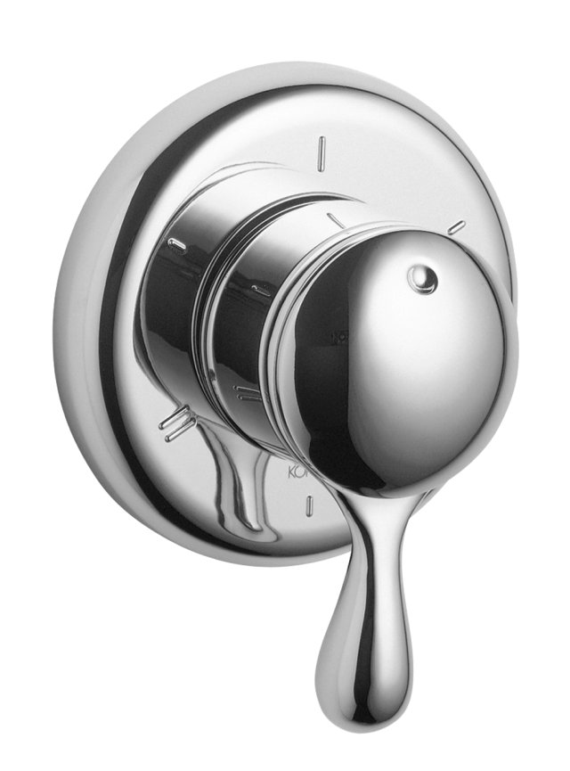 Kohler K-T9518-4 MasterShower(R) wall-mount 3-way transfer valve trim with lever handle valve not included