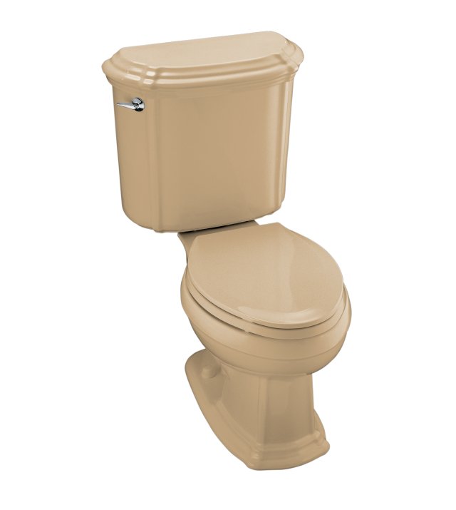 Kohler K-3591-33 Portrait(R) elongated toilet with left-hand trip lever less seat  Mexican Sand; Discontinued Product