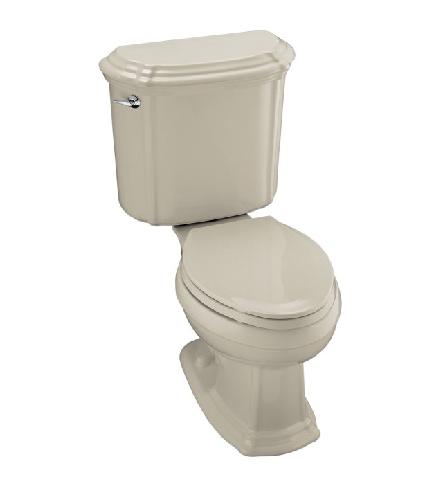 Kohler K-3591-G9 Portrait(R) elongated toilet with left-hand trip lever less seat  Sandbar; Discontinued Product