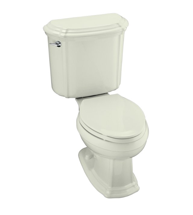 Kohler K-3591-NG Portrait(R) elongated toilet with left-hand trip lever less seat  Tea Green; Discontinued Product