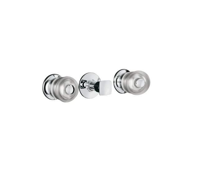 Kohler K-T15235-7 Coralais(R) three-handle bath and shower valve trim with sculptured acrylic handles valve not included