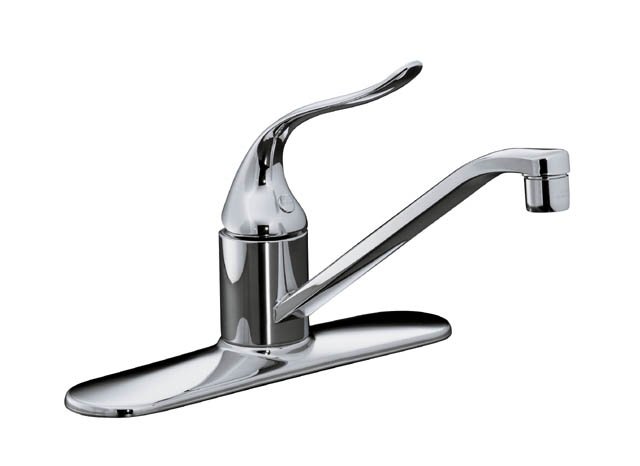 Kohler K-15171-P Coralais(R) single-control kitchen sink faucet with 8-1/2"" spout and loop handle