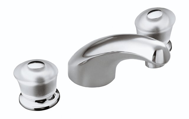 Kohler K-P15290-7 Coralais(R) deck-mount high-flow bath faucet trim with sculptured acrylic handles