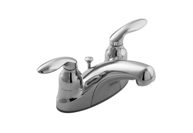 Kohler K-15243-4 Coralais(R) centerset lavatory faucet with grid drain and lever handles
