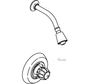 Kohler K-T6215-7 Flair Rite-Temp Pressure-Balancing Shower Fauc