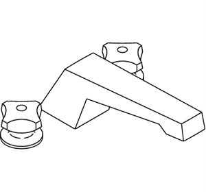 Kohler K-T7026-2 Triton Deck-mount Bath Faucet Trim