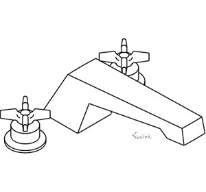 Kohler K-T7026-3 Triton Deck-mount Bath Faucet Trim