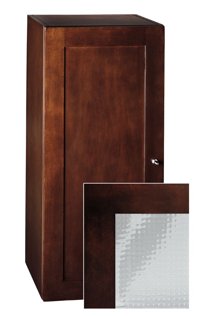 Kohler K-3107-DG Tellieur(R) 31"" tall storage case with textured glass door insert