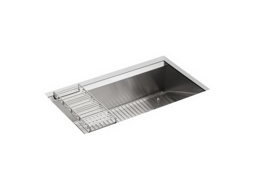 Kohler K-3673 8 Degree(TM) large single kitchen sink
