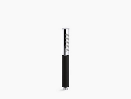 Kohler K-10257-CP; Shift (TM) ellipse multifunction handshower with black handles; in Polished Chrome