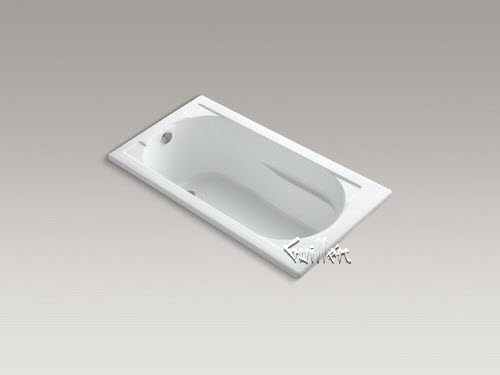 Kohler K-1357-VBW; Devonshire (R); 60"" x 32"" drop-in VibrAcoustic (R); bath with Bask (TM); heated surface and reversible drain repair replacement technical part breakdown