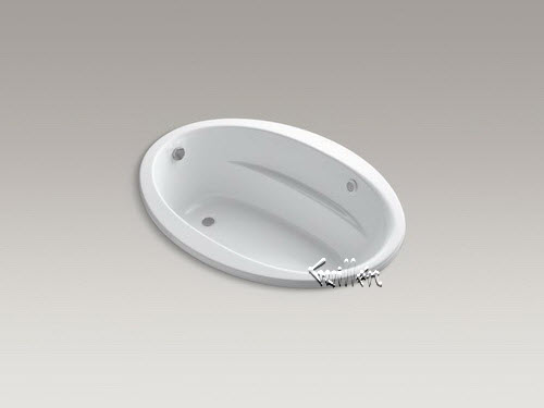 Kohler K-1163-S1W; Sunward (R); 60"" x 42"" drop-in bath with Bask (TM); heated surface repair replacement technical part breakdown