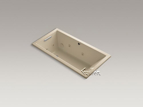 Kohler K-1167-H2; Underscore (R); 60"" x 30"" drop-in whirlpool with heater without jet trim repair replacement technical part breakdown