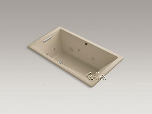 Kohler K-1173-H2; Underscore (R); 66"" x 36"" drop-in whirlpool with heater without jet trim repair replacement technical part breakdown