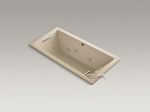 Kohler K-1822-H2; Underscore (R); 66"" x 32"" drop-in whirlpool with heater without jet trim repair replacement technical part breakdown