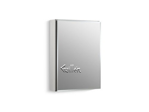 Kohler K-CB-CLC2026FS; ; 20" w x 26" h aluminum single-door medicine cabinet with mirrored door beveled edges; in Not Applicable