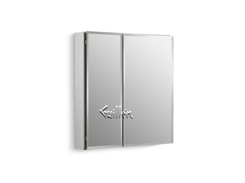 Kohler K-CB-CLC2526FS; ; 25" w x 26" h aluminum two-door medicine cabinet with mirrored doors; in Not Applicable