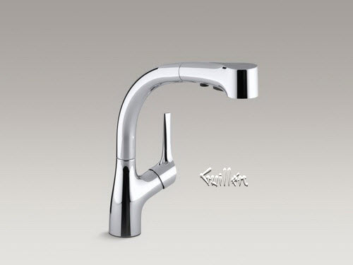 Kohler K-13963; Elate (TM) ; pullout kitchen faucet repair replacement technical part breakdown
