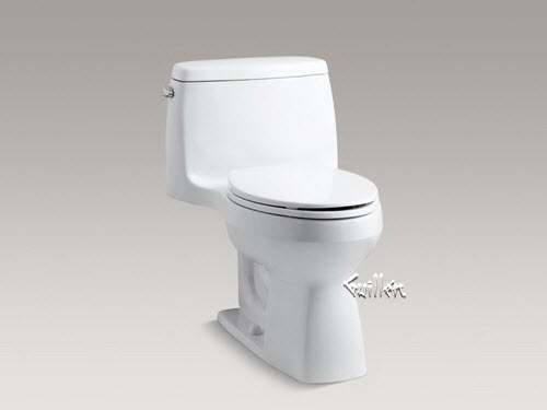 Kohler K-3811; Santa rosa; comfort height one piece eb elongated 1.6 gpf toilet techincal parts breakdown; in Unfinish