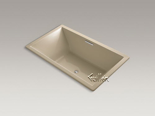 Kohler K-1137-W1; Underscore (R); 72"" x 42"" drop-in bath with Bask (TM); heated surface and center drain repair replacement technical part breakdown