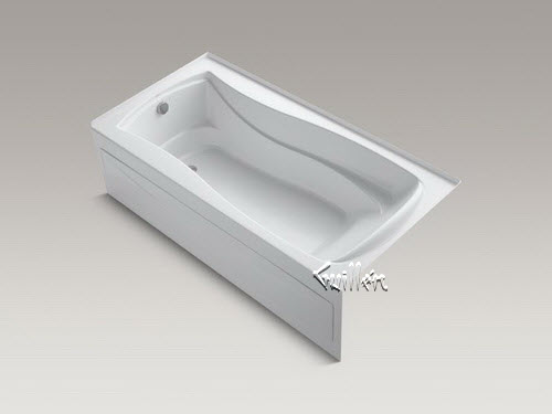 Kohler K-1257-VBLAW; Mariposa (R); 72"" x 36"" alcove VibrAcoustic (R); bath with Bask (TM); heated surface apron and left-hand drain repair replacement technical part breakdown