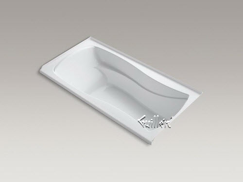 Kohler K-1257-VBRW; Mariposa (R); 72"" x 36"" alcove VibrAcoustic (R); bath with Bask (TM); heated surface tile flange and right-hand drain repair replacement technical part breakdown